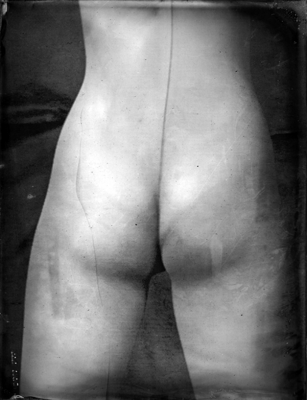 Renata Vogl scanned original ferrotype behinds original size 13x10 cm