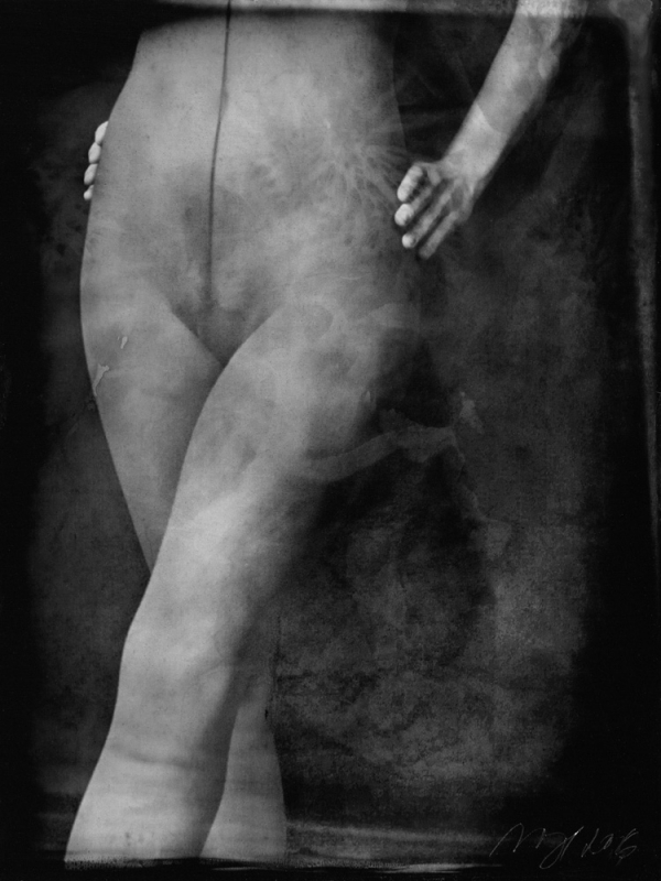 renata vogl scanned original ferrotype, figural, original size 13x10 cm